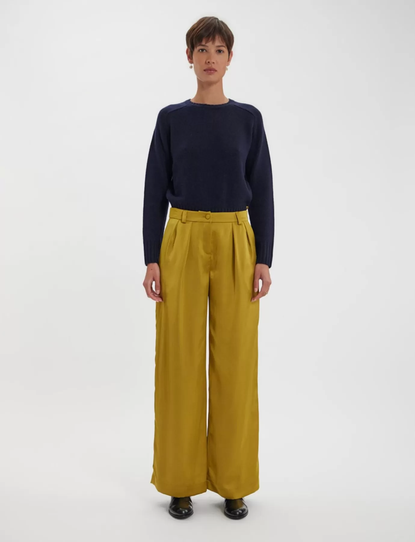 Ines De La Fressange Paris Pantalon Luciano moutarde