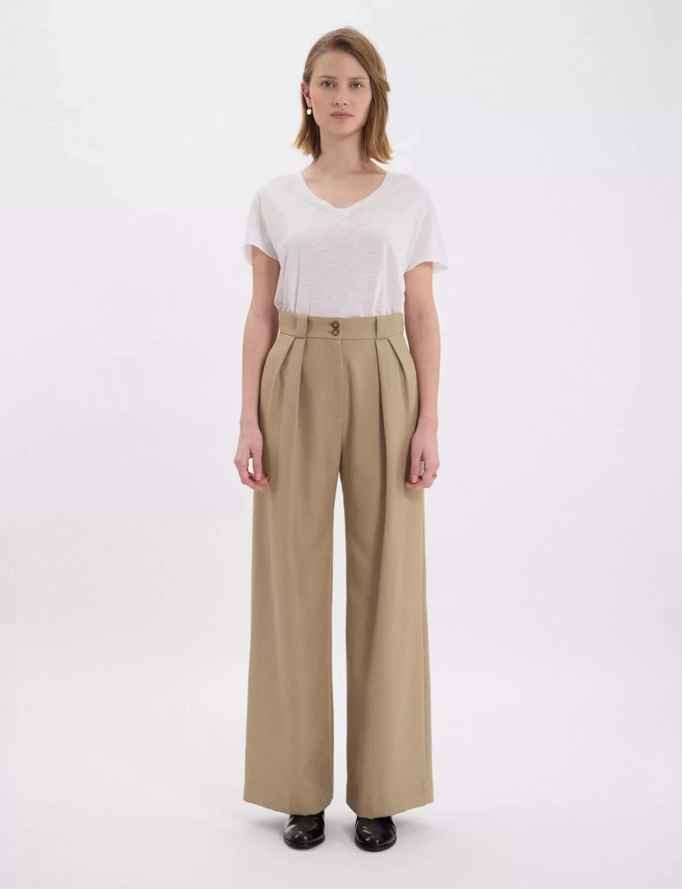 Ines De La Fressange Paris Pantalon Marlène beige