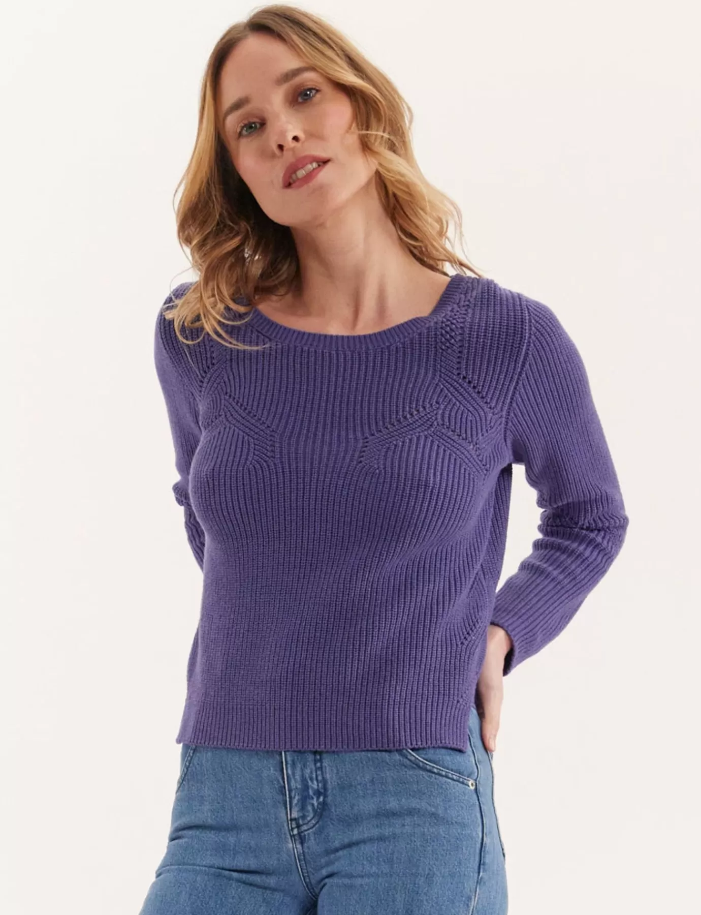 Ines De La Fressange Paris Pull Agathe violet