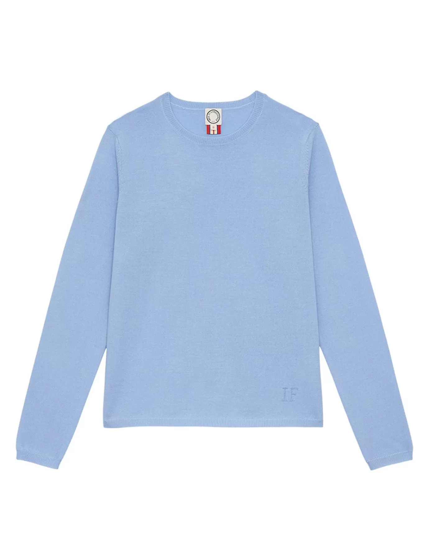 Ines De La Fressange Paris Pull Angelina laine mérinos bleu ciel