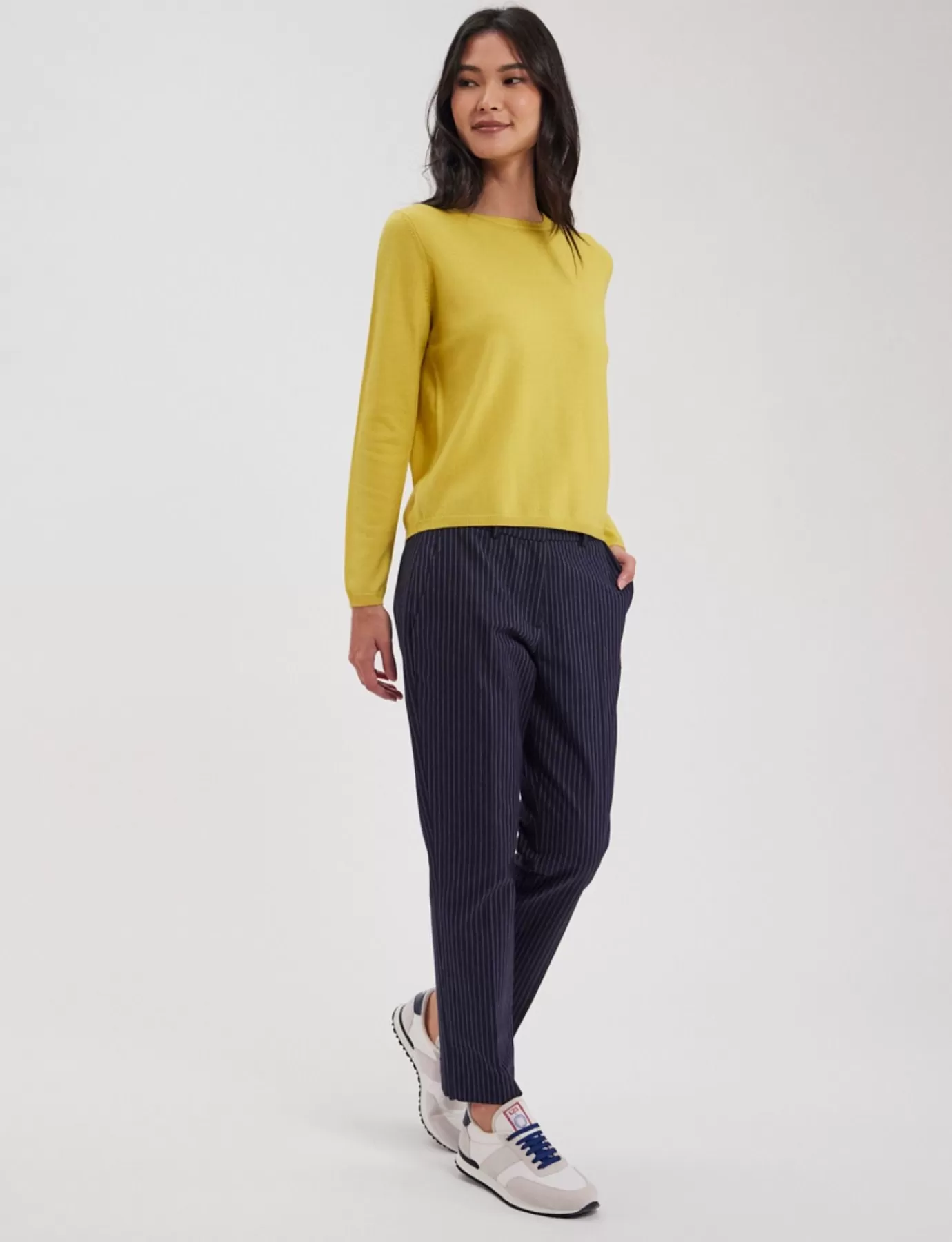 Ines De La Fressange Paris Pull Angelina laine mérinos jaune