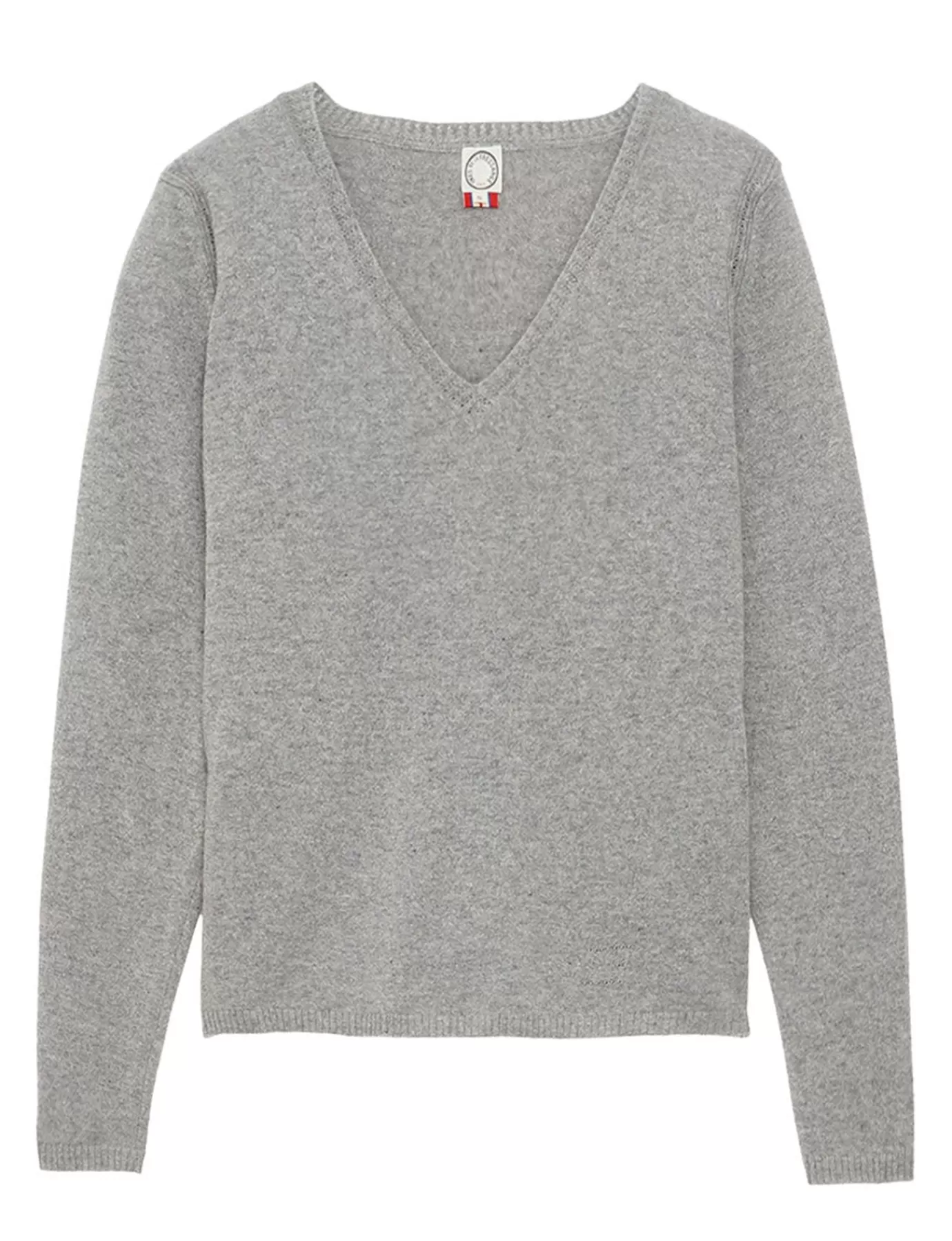 Ines De La Fressange Paris Pull Morgane laine et cachemire gris