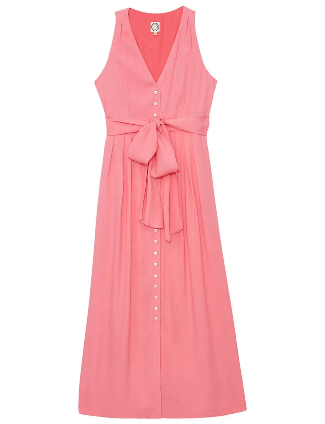 Ines De La Fressange Paris Robe Ambre longue en viscose rose