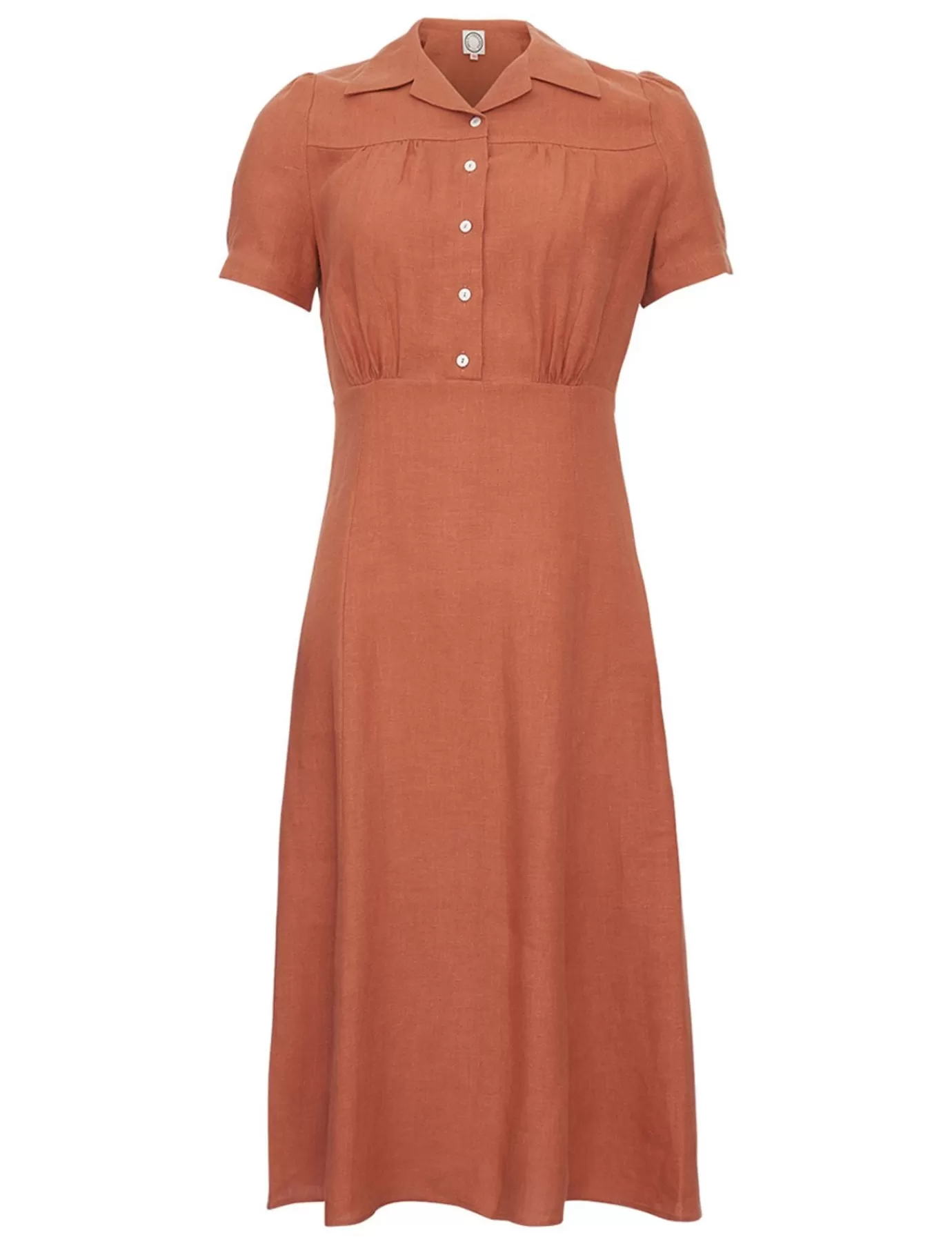 Ines De La Fressange Paris Robe Angèle en lin caramel