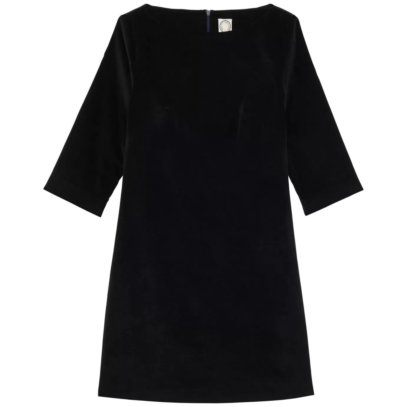 Ines De La Fressange Paris Robe Megan en velours lisse noir