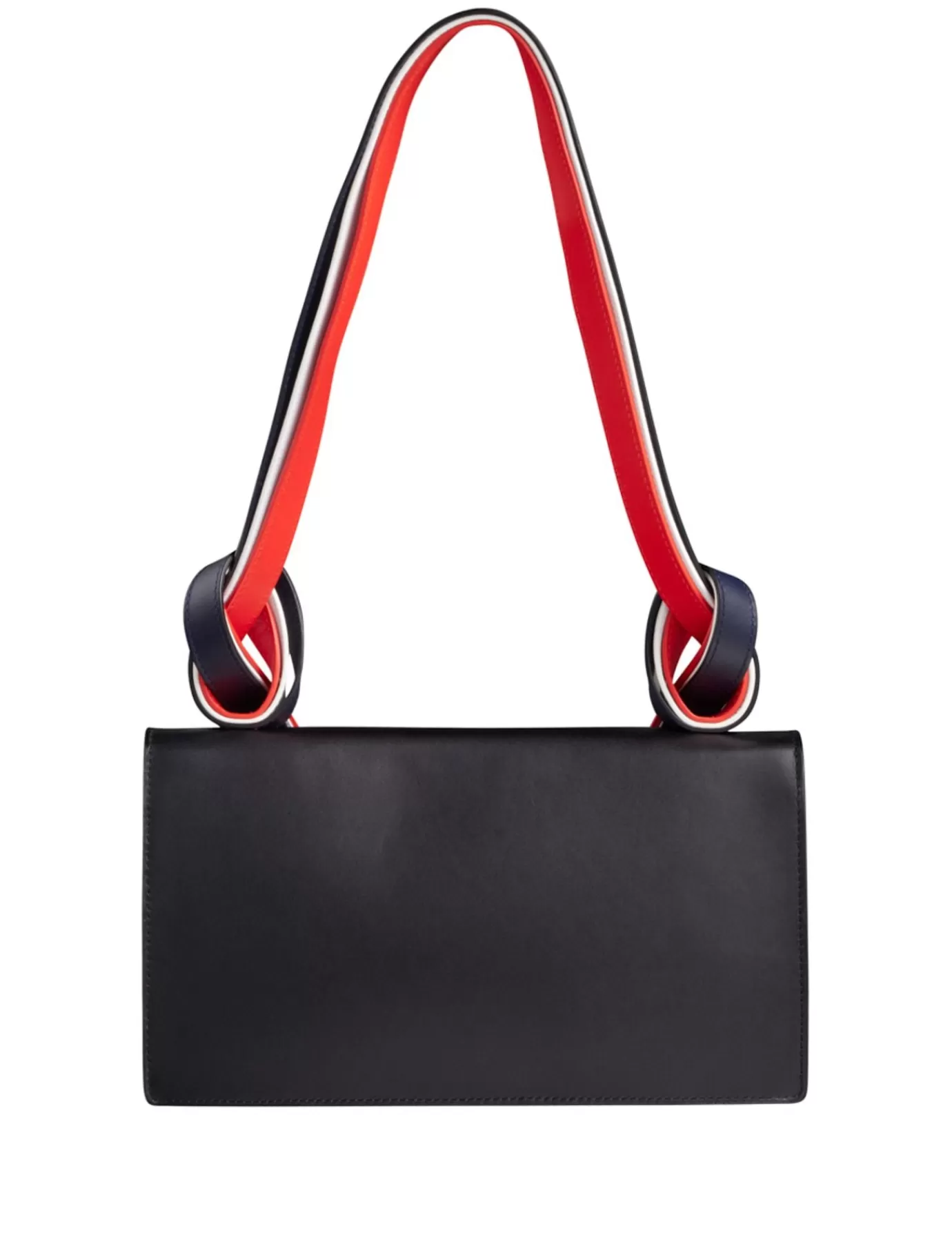 Femme Ines De La Fressange Paris Sac à main Béatrice baguette noir, bandoulière tricolore