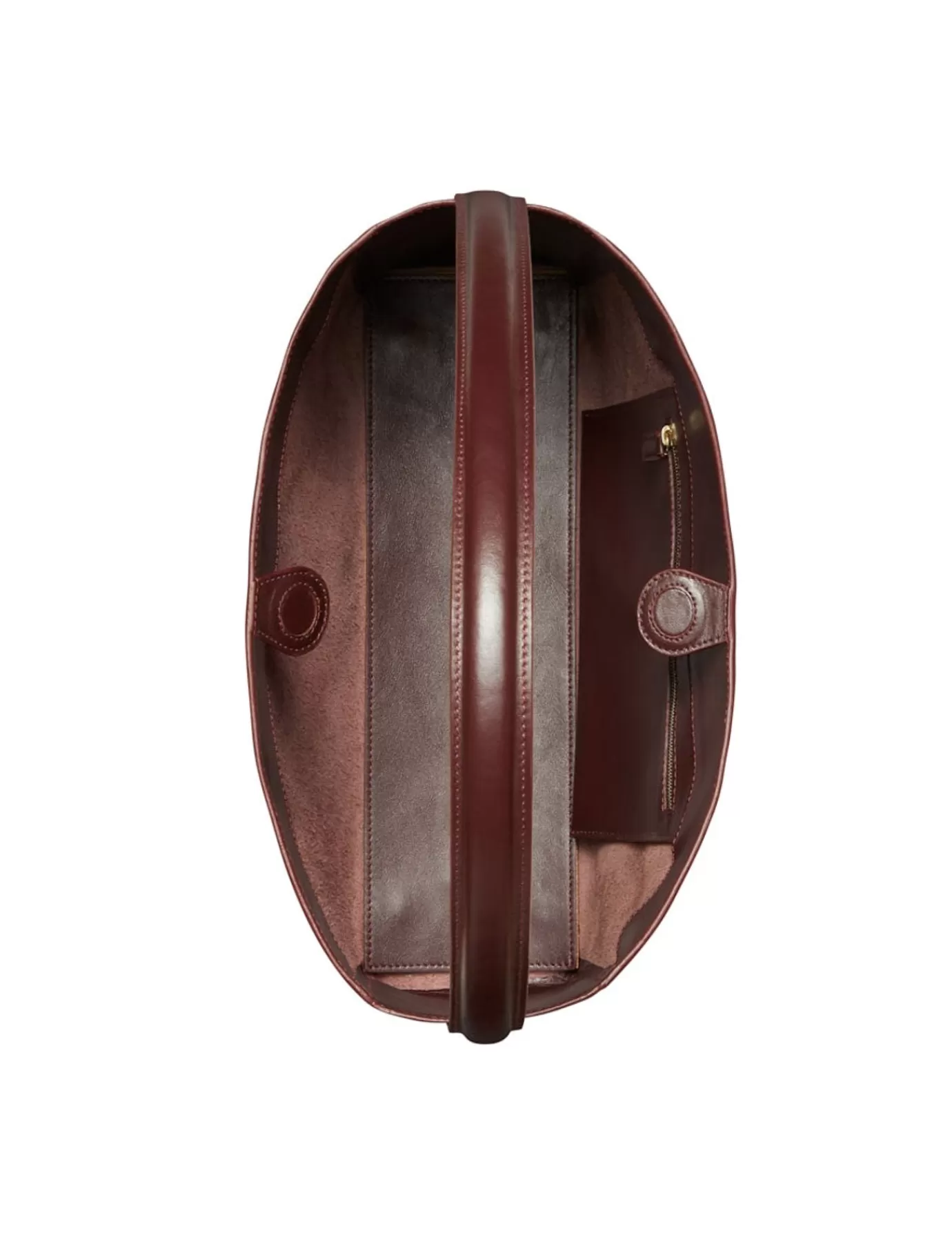 Femme Ines De La Fressange Paris Sac cabas cuir Léonore grand format bordeaux