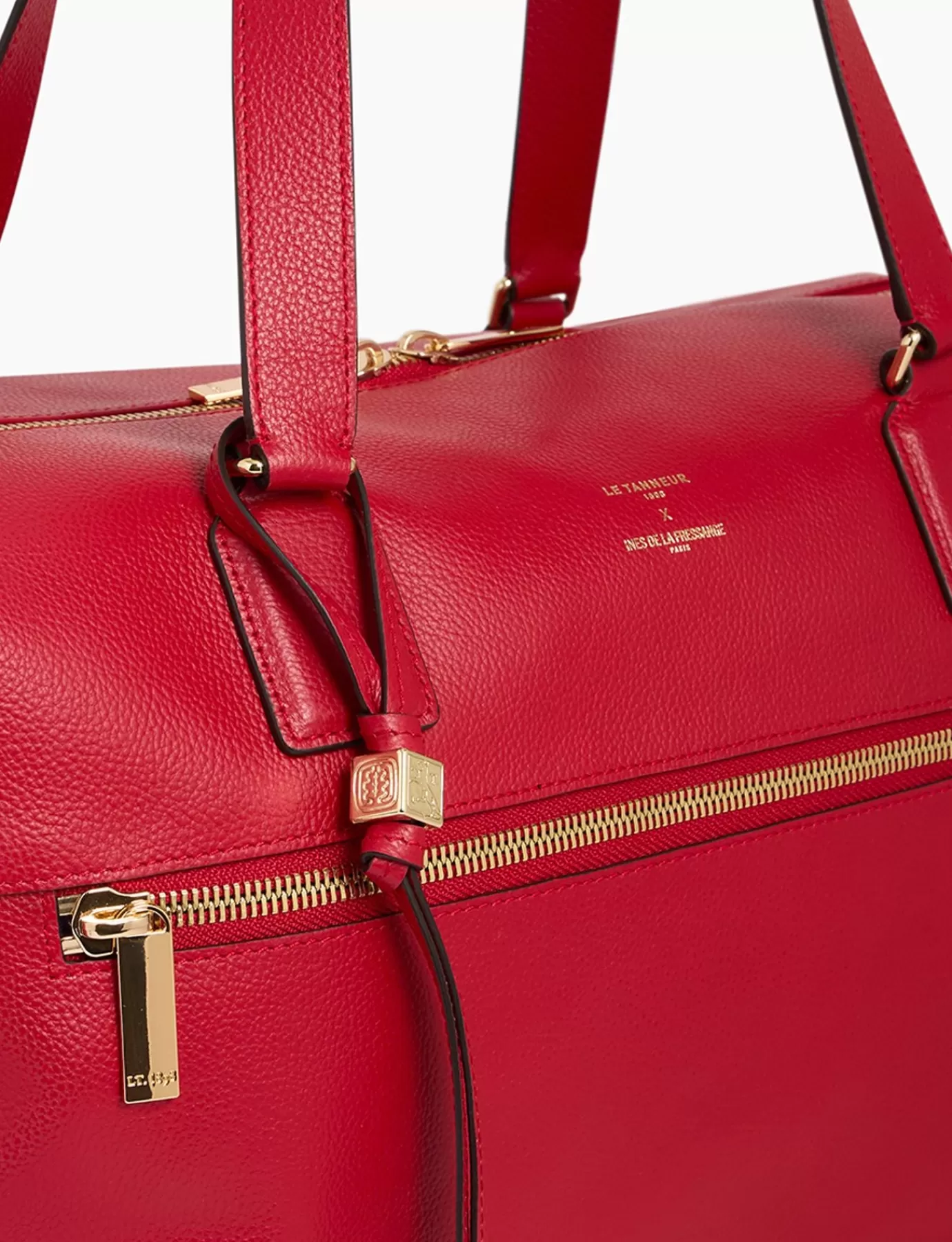 Femme Ines De La Fressange Paris Sac de voyage 24h rouge Ines x Le Tanneur