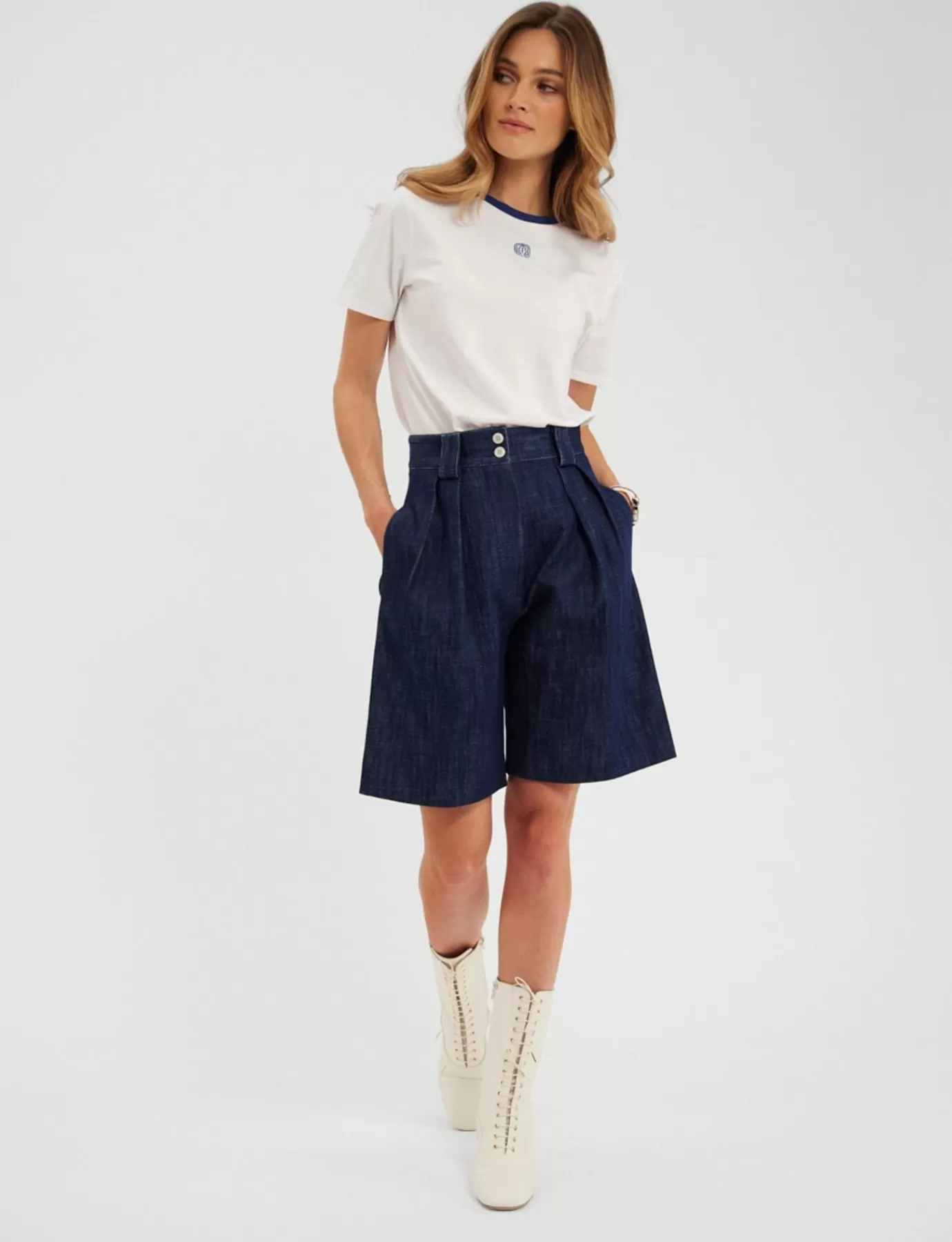 Ines De La Fressange Paris Short Odette en coton