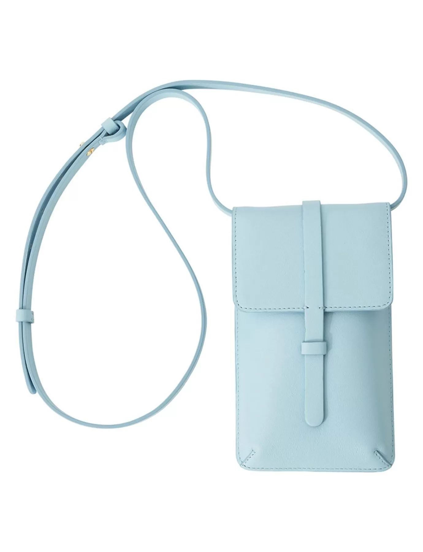 Femme Ines De La Fressange Paris Smartphone Bag Léonore cuir bleu ciel