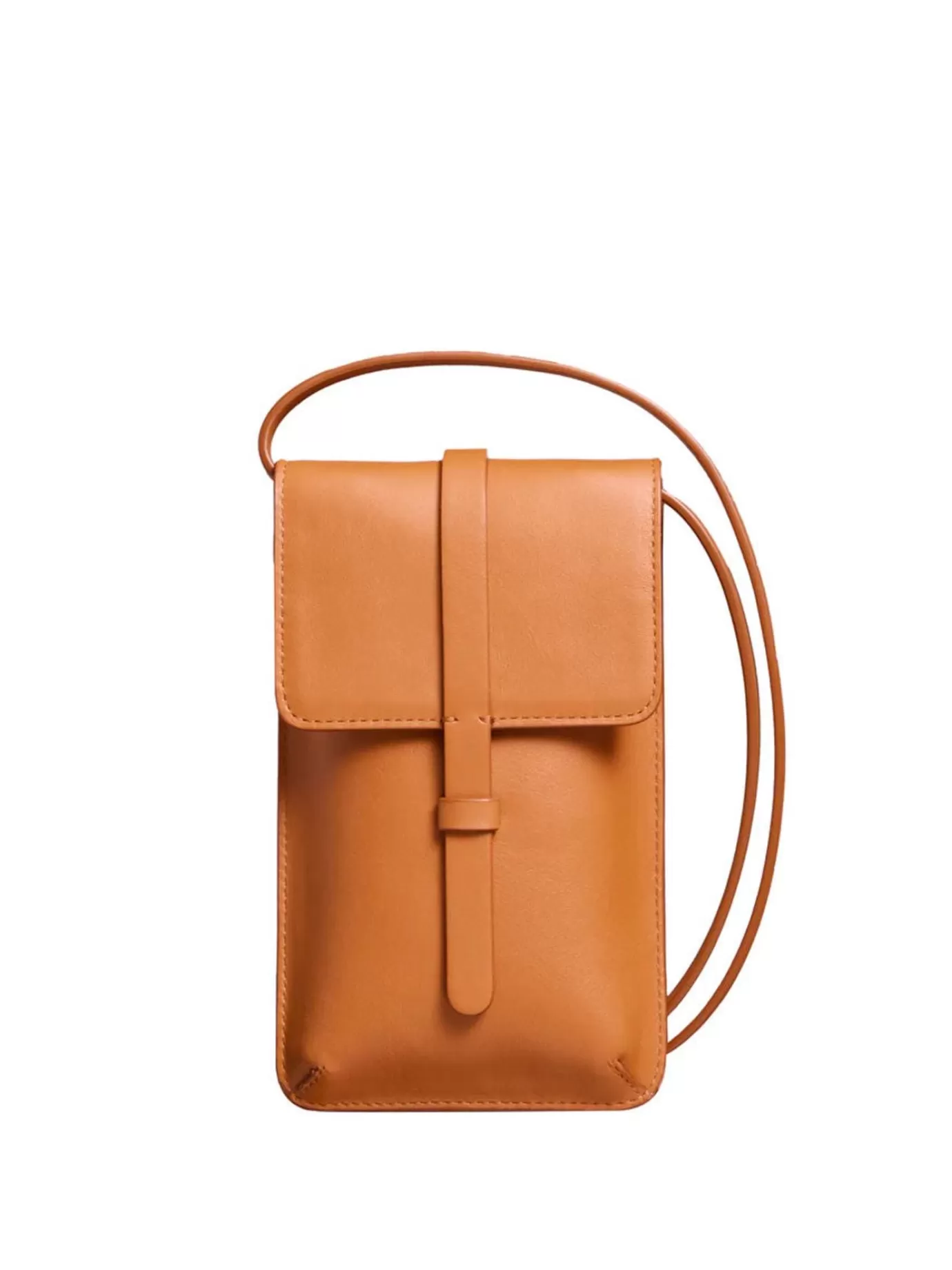 Femme Ines De La Fressange Paris Smartphone Bag Léonore cuir camel