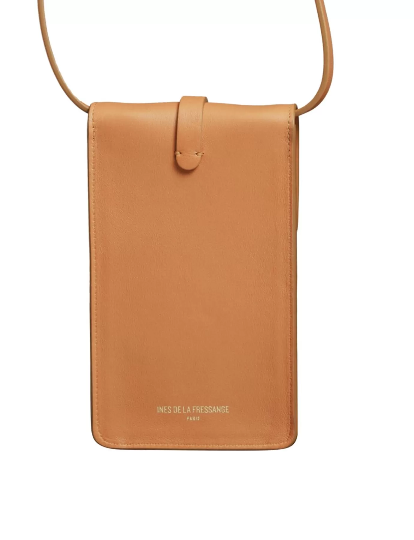 Femme Ines De La Fressange Paris Smartphone Bag Léonore cuir camel