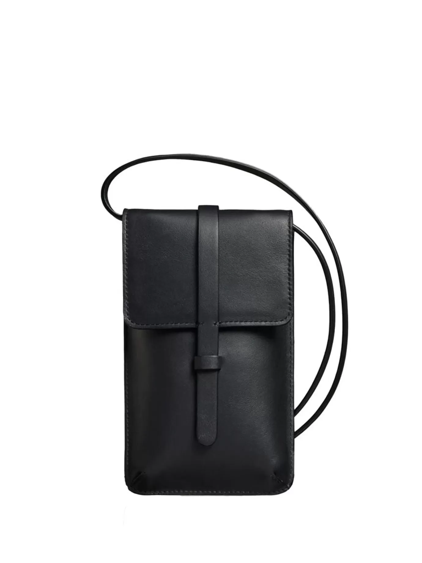 Femme Ines De La Fressange Paris Smartphone Bag Léonore cuir noir