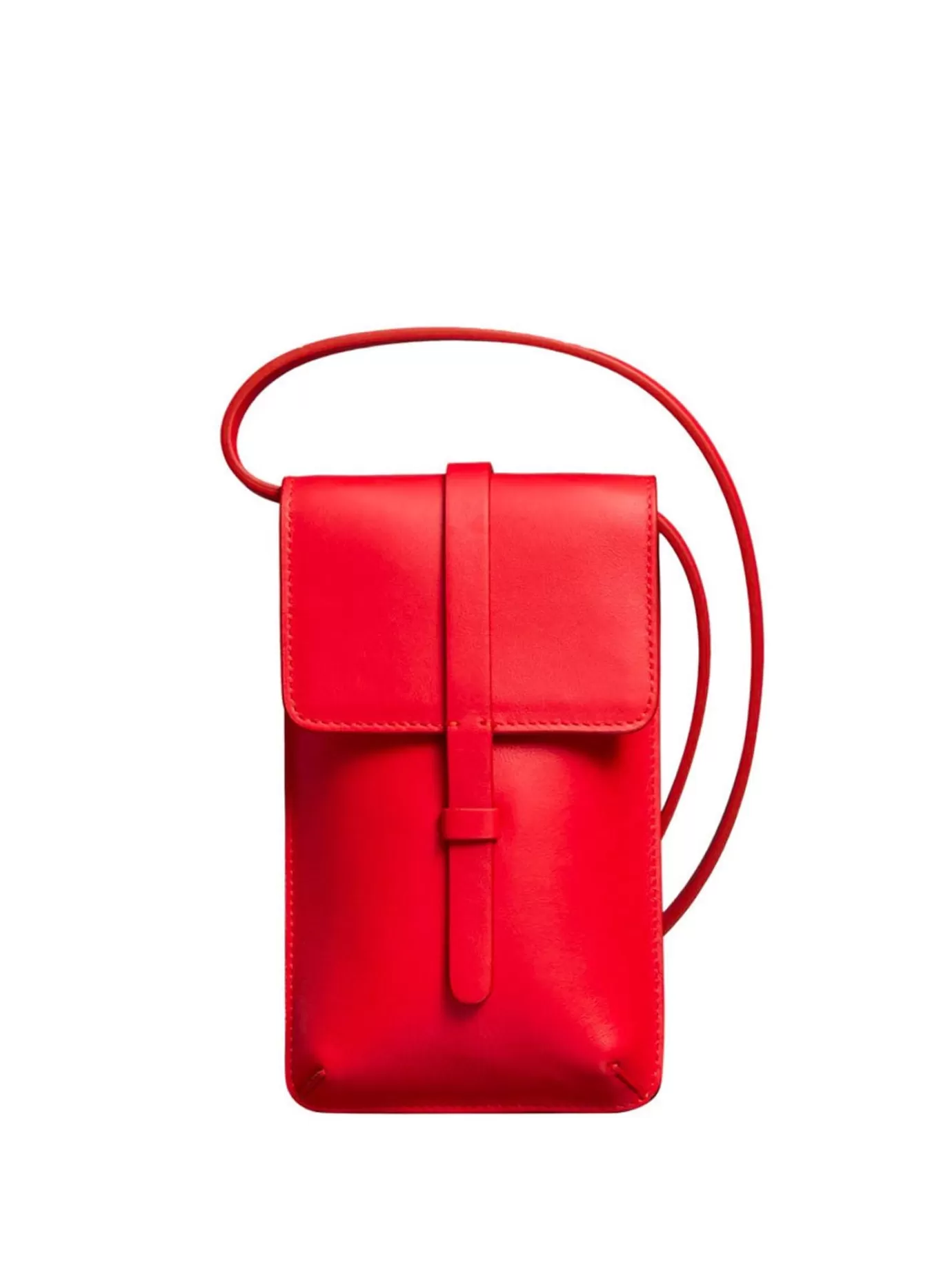 Femme Ines De La Fressange Paris Smartphone Bag Léonore cuir rouge