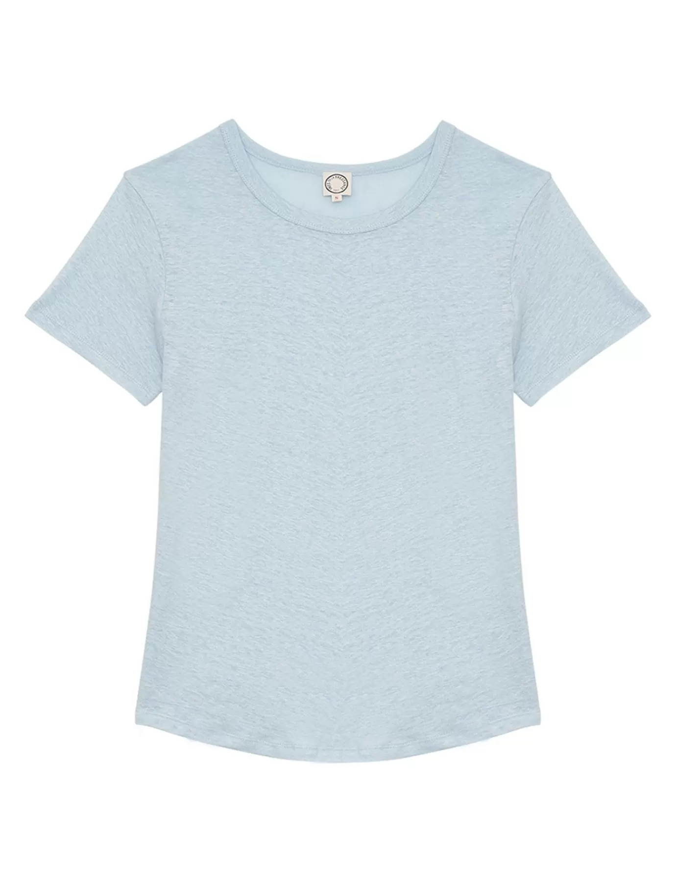 Ines De La Fressange Paris Tee shirt Lison en lin bleu ciel