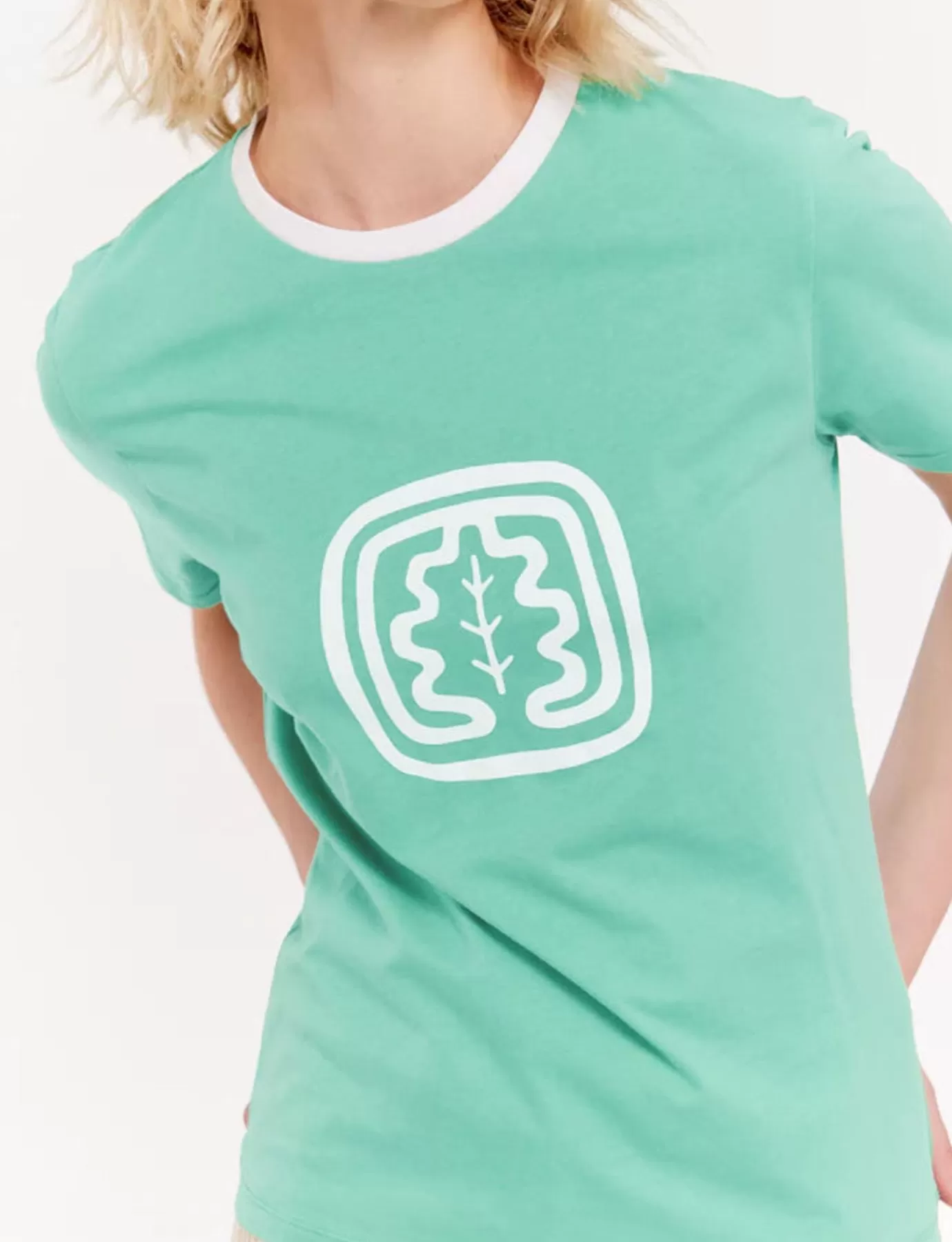 Ines De La Fressange Paris Tee-shirt Oscar col rond vert