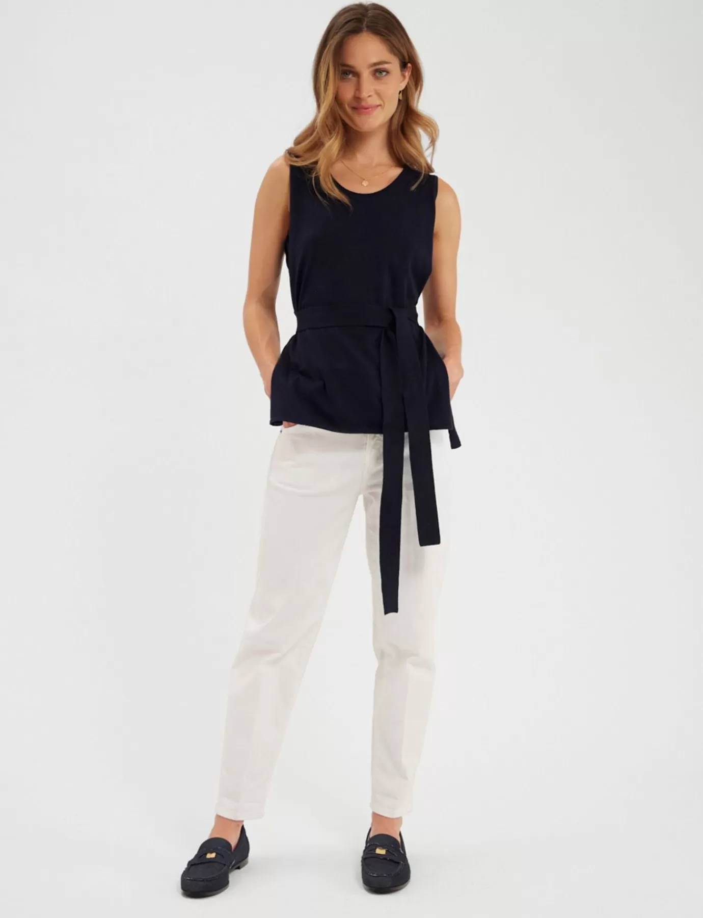 Ines De La Fressange Paris Top Albane Navy