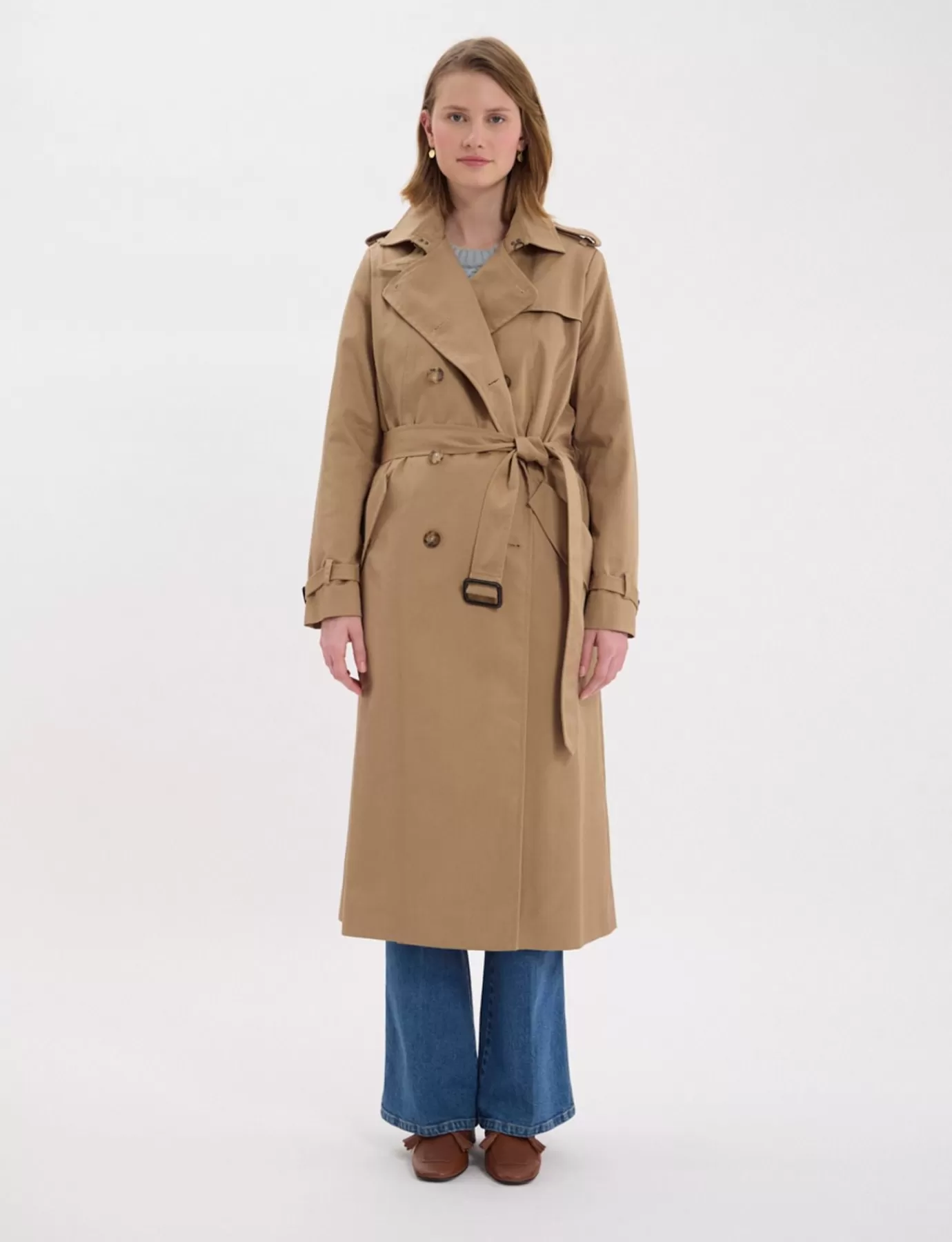 Ines De La Fressange Paris Trench Gaultier beige