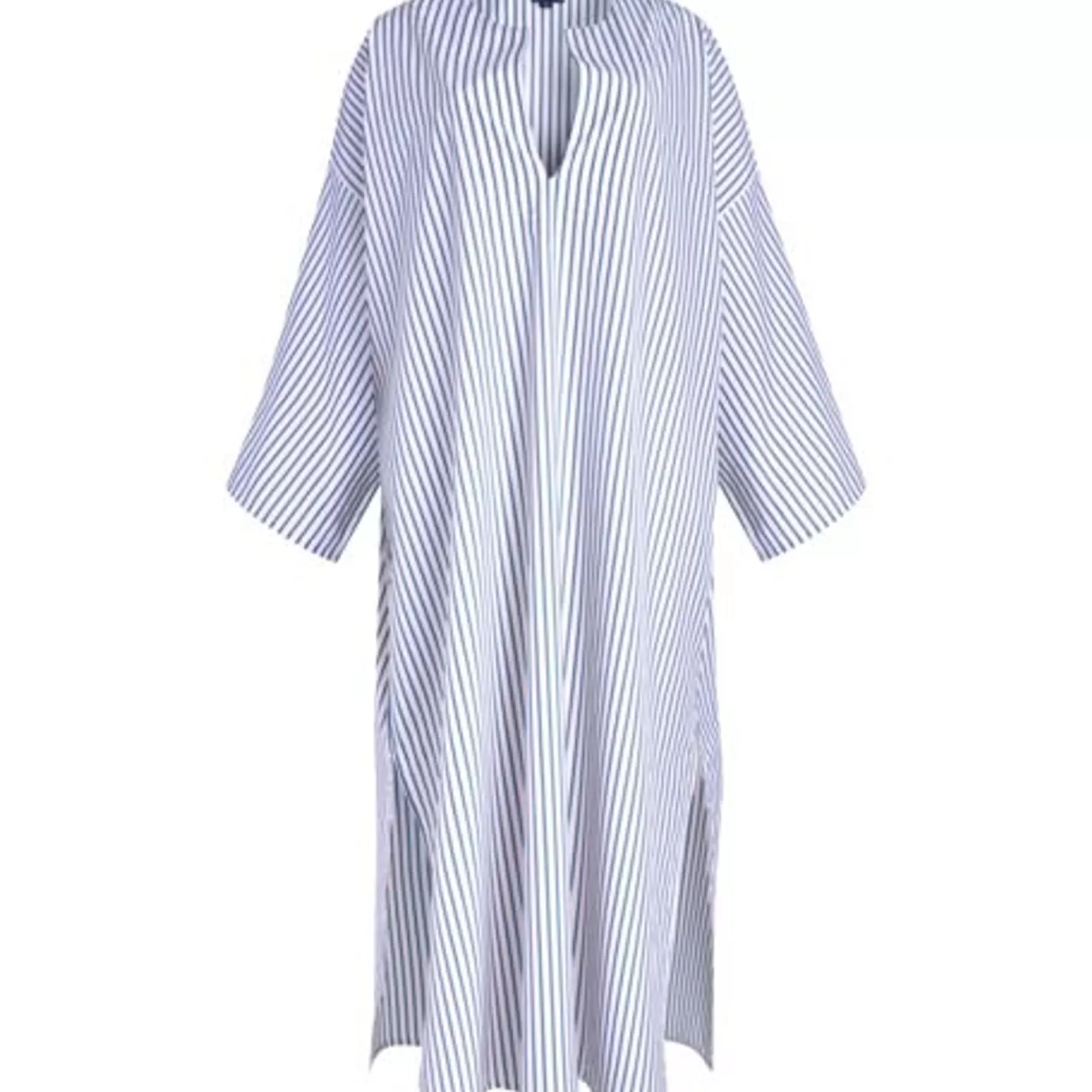 Ines De La Fressange Paris Tunique Livy en coton bio, bleue à rayures, Ines x Vilebrequin