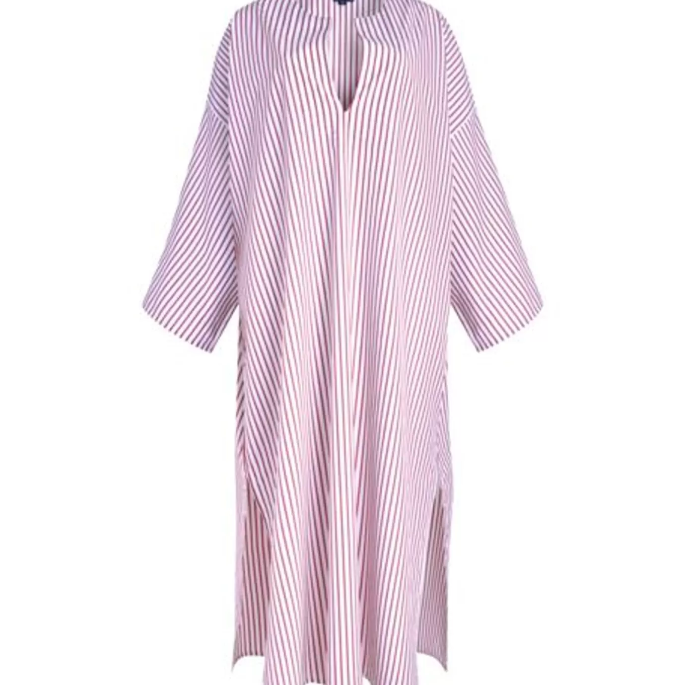 Ines De La Fressange Paris Tunique Livy en coton bio, rose à rayures, Ines x Vilebrequin