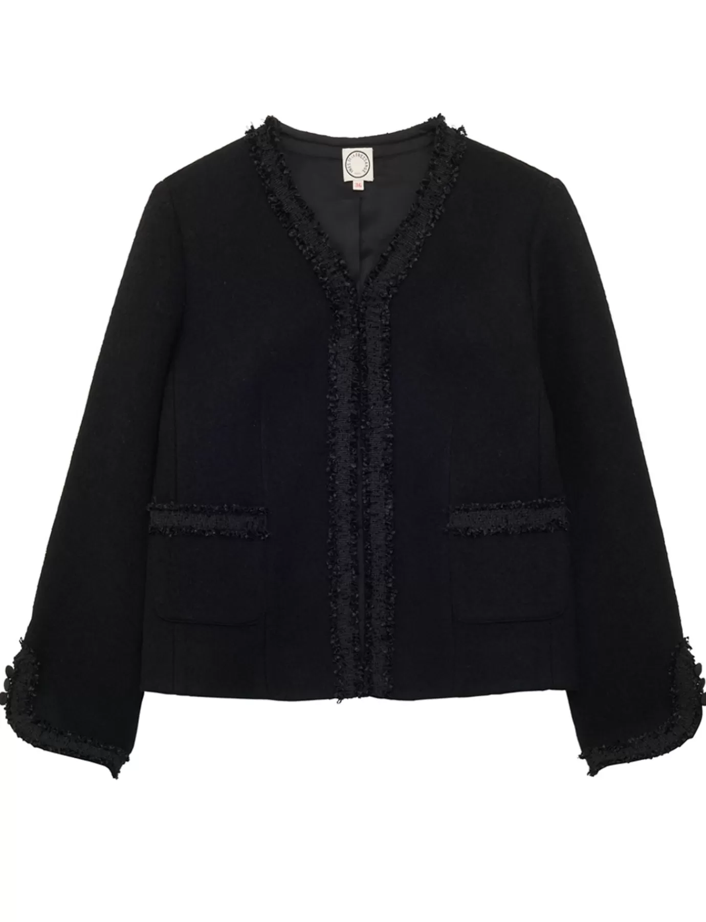 Ines De La Fressange Paris Veste Misia en laine noire