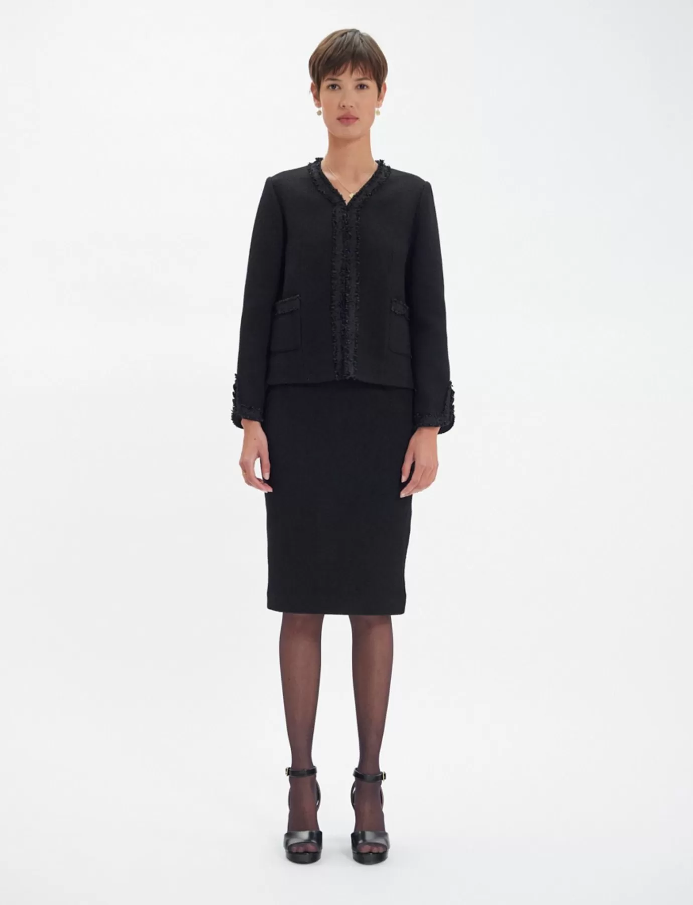 Ines De La Fressange Paris Veste Misia en laine noire